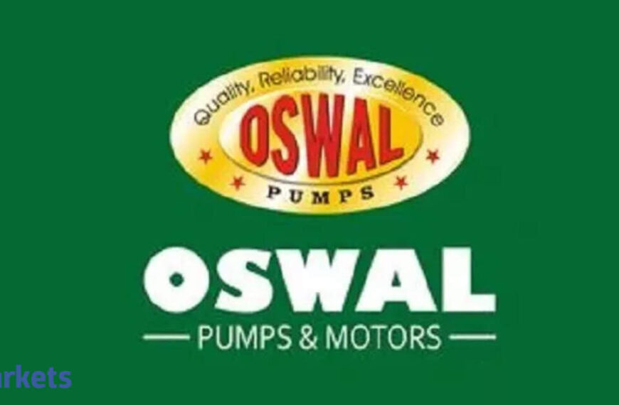 Oswal Pumps sets price band for Rs 1,387 crore IPO