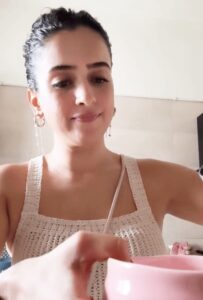 Sanya Malhotra’s matcha latte gets a filmy twist…