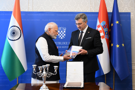 Remarkable symbol of enduring cultural bonds: PM Modi thanks Croatian counterpart for Vezdin’s Sanskrit grammar