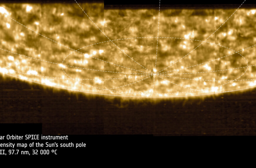Solar Orbiter captures images of the sun's pole for the first time
